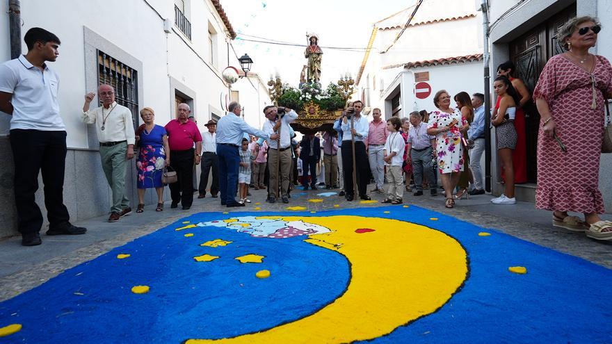 San Roque y alfombras de sal en Dos Torres