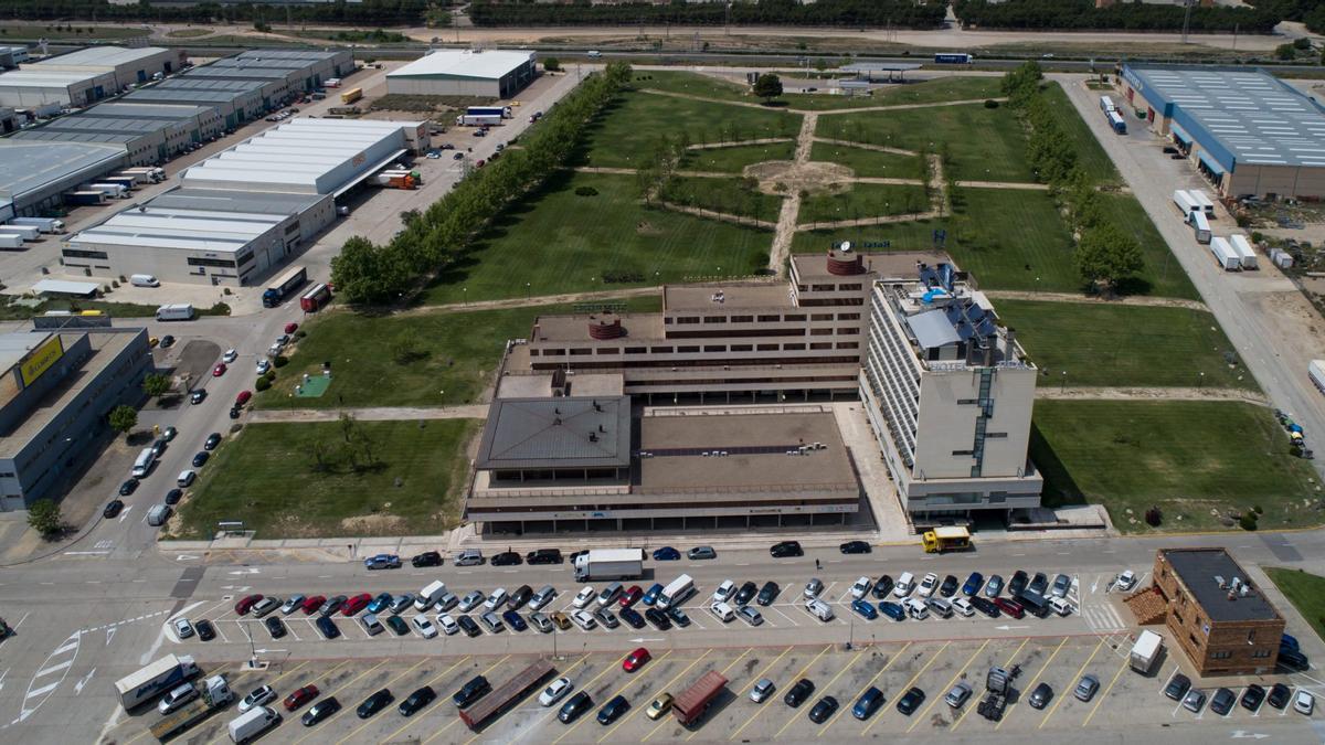 Vista aérea de la Ciudad del Transporte de Zaragoza.