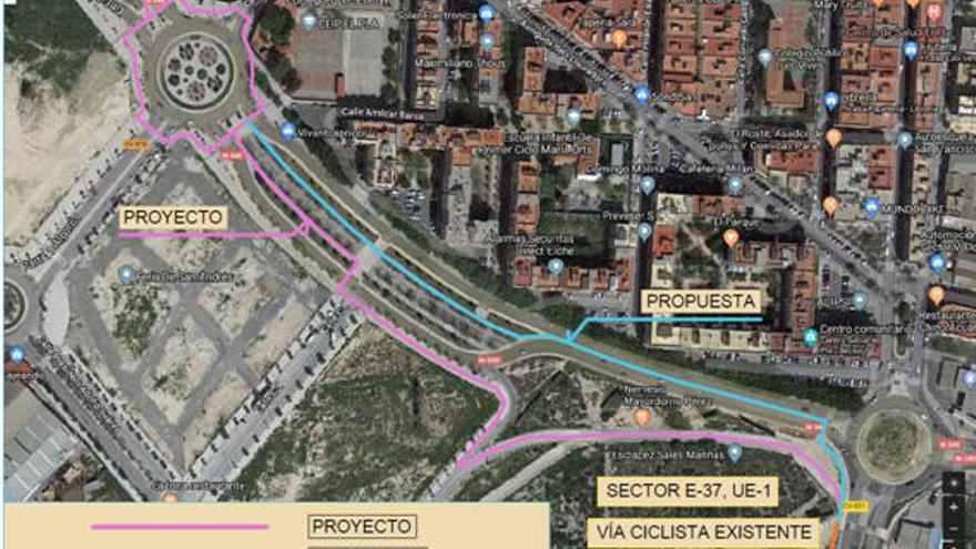 CC OO y El Margalló proponen modificaciones al proyecto de carril bici de la avenida Alcalde Ramón Pastor