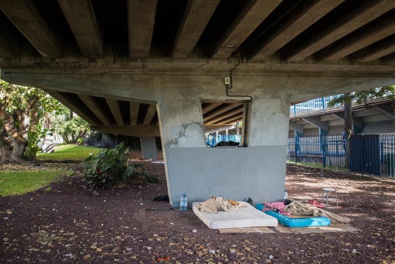 Lugar en el que ha sido hallado un cadáver, al parecer de un indigente, en Santa Cruz de Tenerife| 23/11/2019 | Fotógrafo: Carsten W. Lauritsen