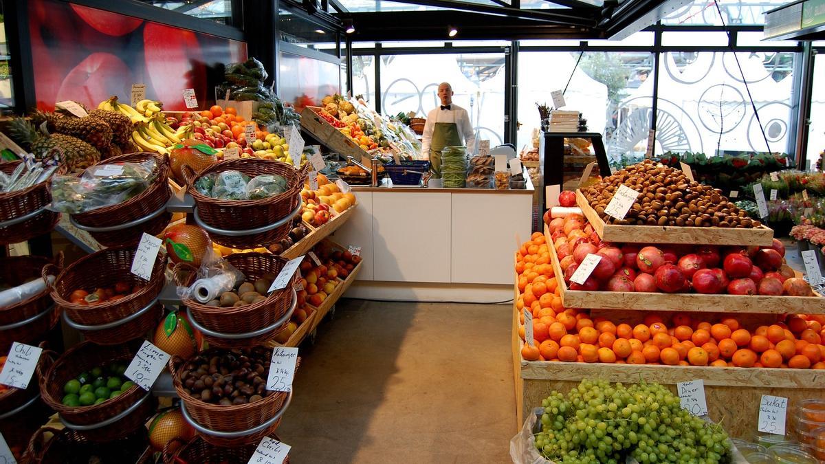 Interior d'un supermercat