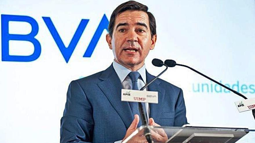 El president del BBVA, Carlos Torres, ha promès col·laborar amb la investigació.