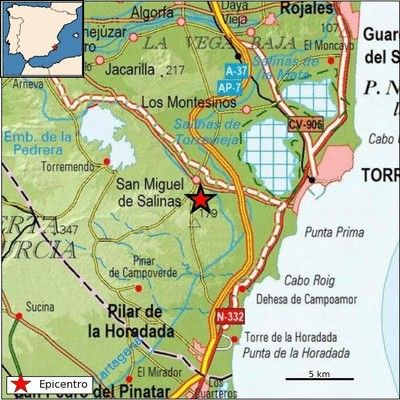 El epicentro se ha situado a 10 kilómetros de profundidad