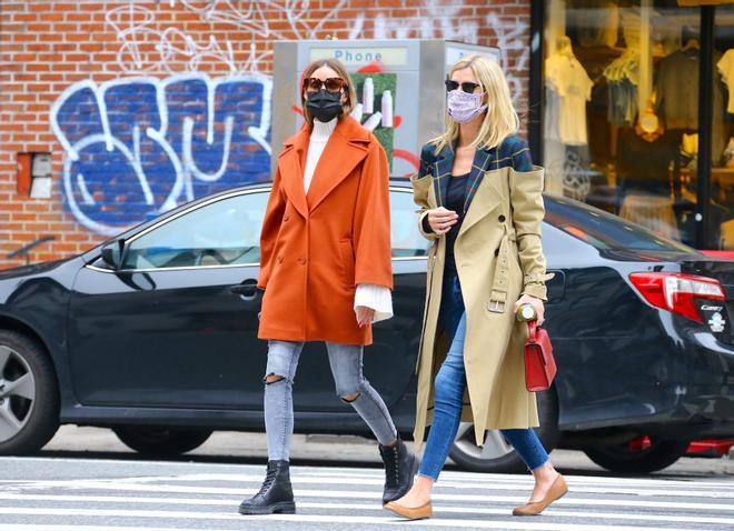 Olivia Palermo y su amiga Nicky Hilton, en Nueva York