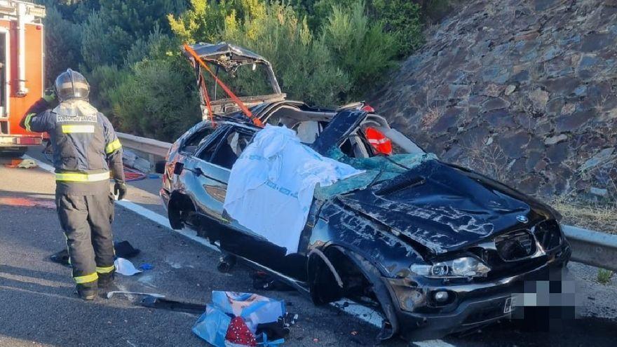 Accidente en Requejo de Sanabria en el que murieron un adolescente y un hombre el 28 de julio.