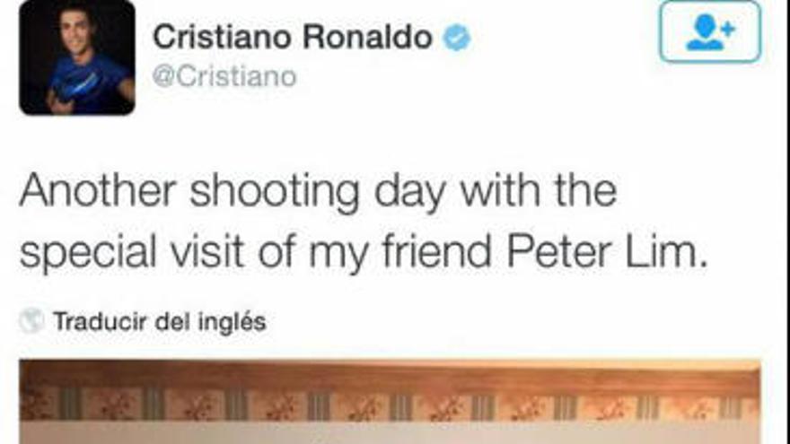 Cristiano Ronaldo y Peter Lim, tan amigos