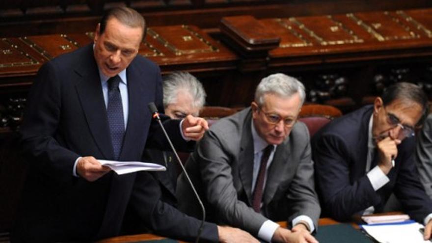 Berlusconi pide la confianza del Parlamento