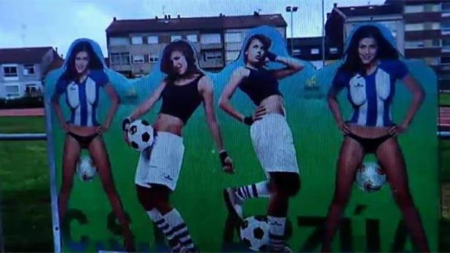 Retiran una provocativa barrera del campo de fútbol de Arzúa