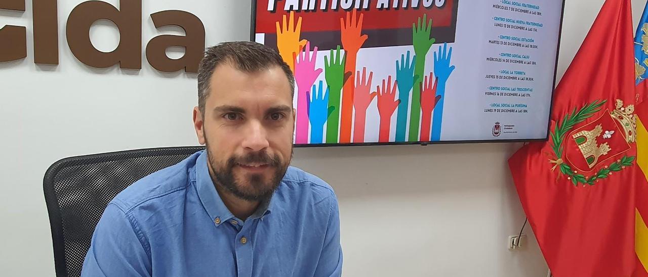 El concejal de Participación Ciudadana de Elda, Javier Rivera.