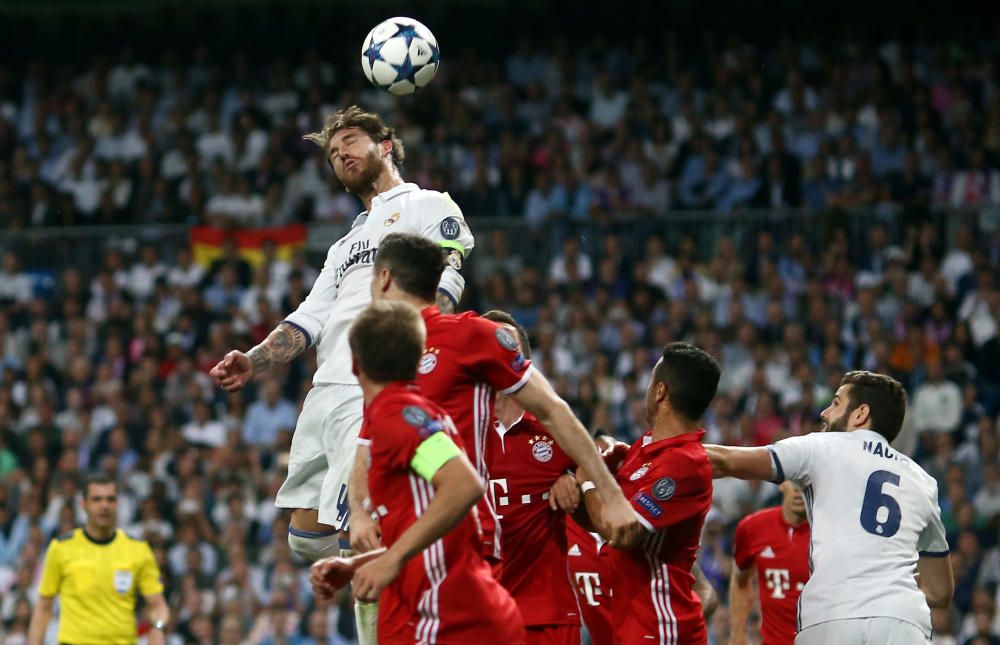 Imágenes del partido entre Real Madrid y Bayern.