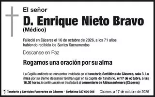 D. Enrique Nieto Bravo