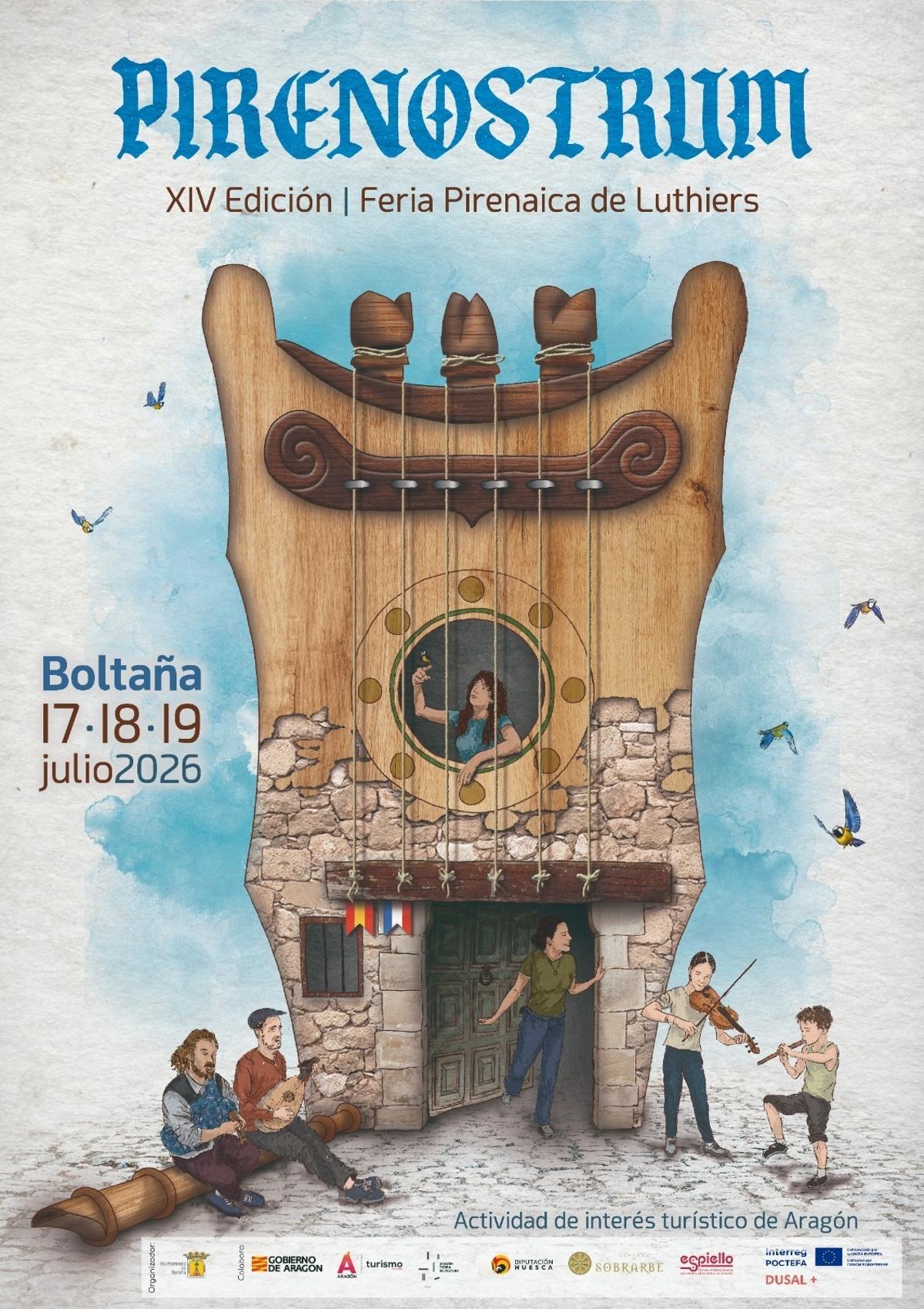 El cartel de la XIV edición de la Feria Pirenaica de Luthiers.