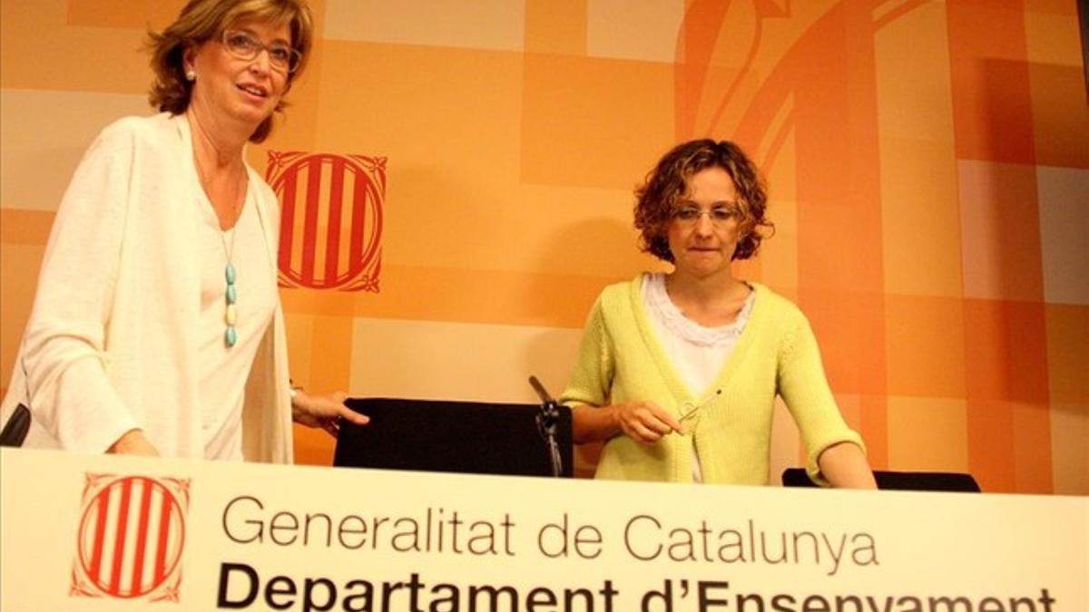 Irene Rigau y Meritxell Ruiz