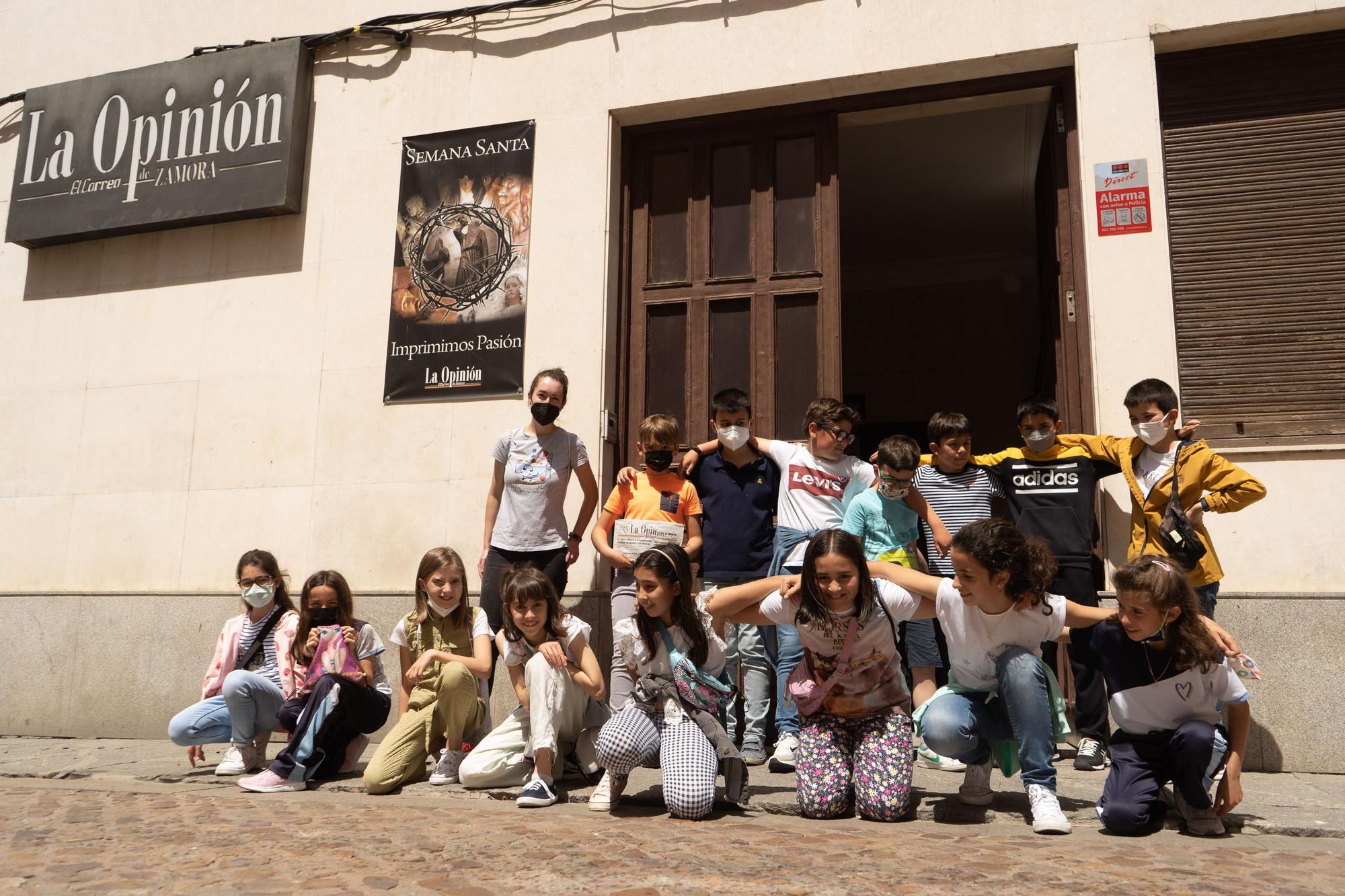 Visita de alumnos de 4º de Primaria del colegio Sagrado Corazón de Jesús a LA OPINIÓN-EL CORREO DE ZAMORA