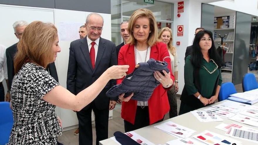 De izquierda a derecha: Miguel Briones, Elías Bendodo, Fátima Báñez, Rafael Domínguez de Gor y Francisco de la Torre.