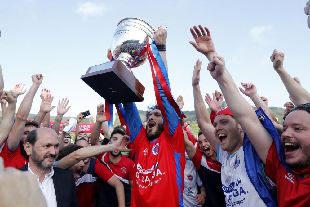 El UD Ourense continua su marcha imparable y logra su tercer ascenso en cuatro años. El Atios tendrá que disputar la promoción.