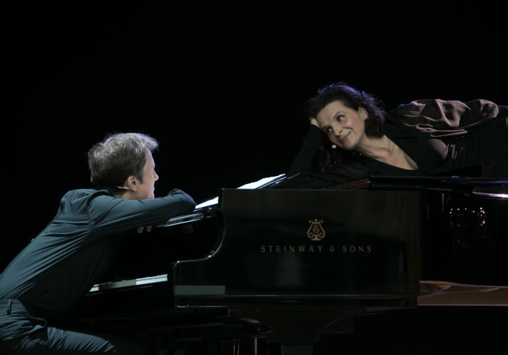 Juliette Binoche i el pianista Alexandre Tharaud a Peralada