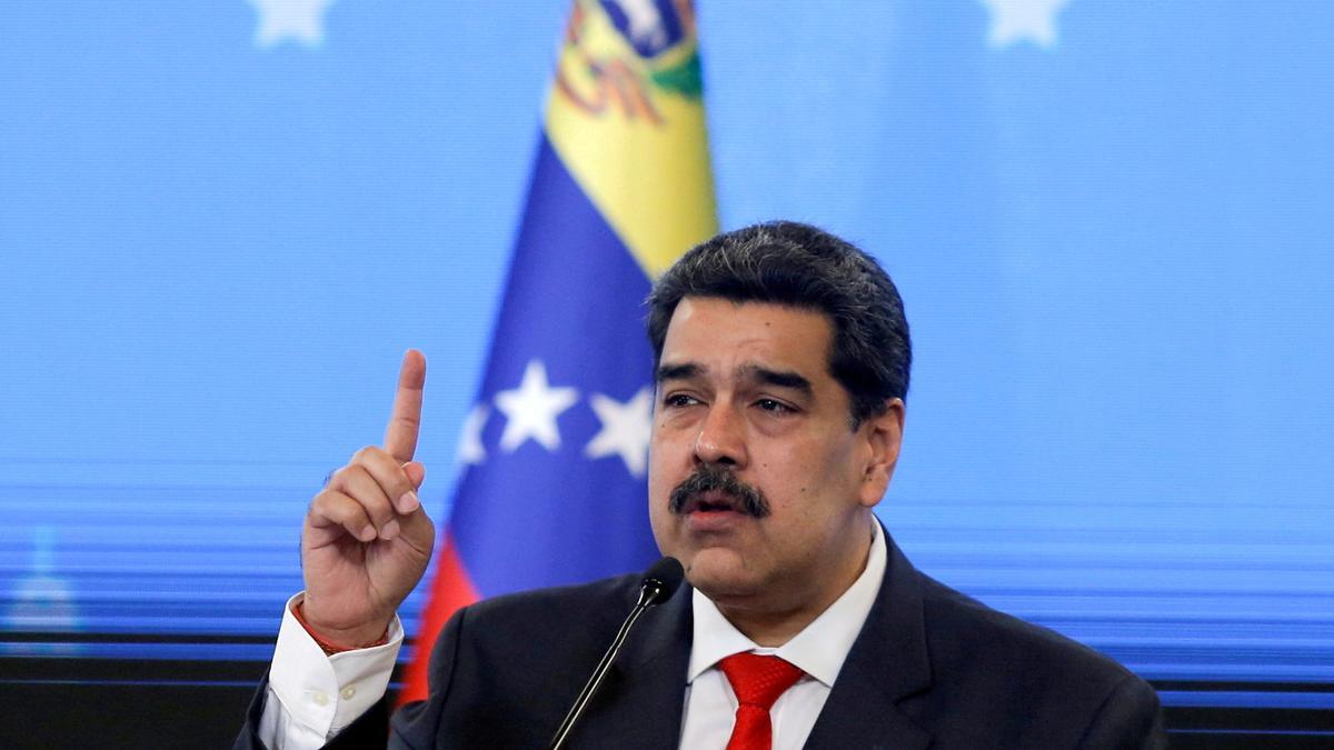 Nicolás Maduro, durante una conferencia en Caracas