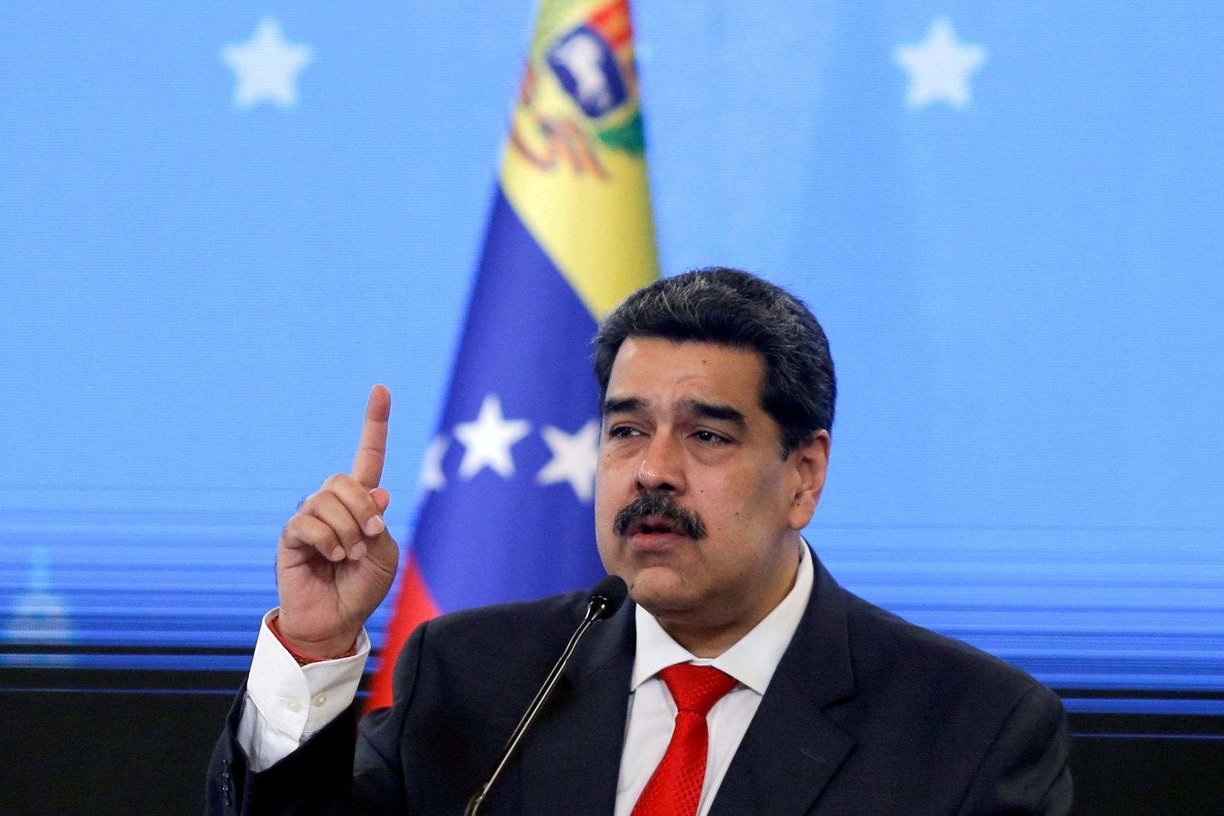 Nicolás Maduro, durante una conferencia en Caracas