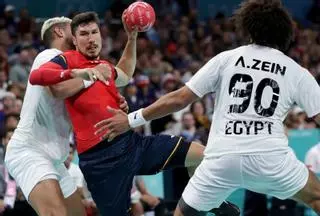 Juegos Olímpicos, cuartos de final de balonmano: España - Egipto, en imágenes