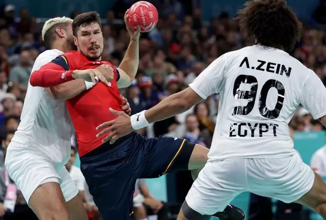 Juegos Olímpicos, cuartos de final de balonmano: España - Egipto, en imágenes