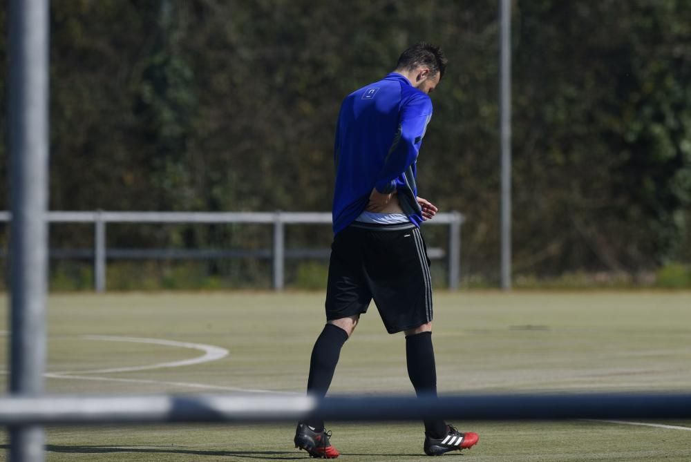 Entrenamiento del Real Oviedo en El Requexón