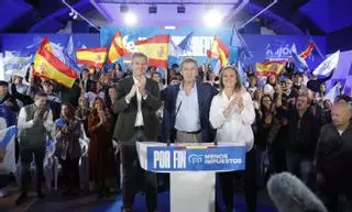 Alberto Núñez Feijóo calienta para la precampaña en Vigo arropado por el PP gallego