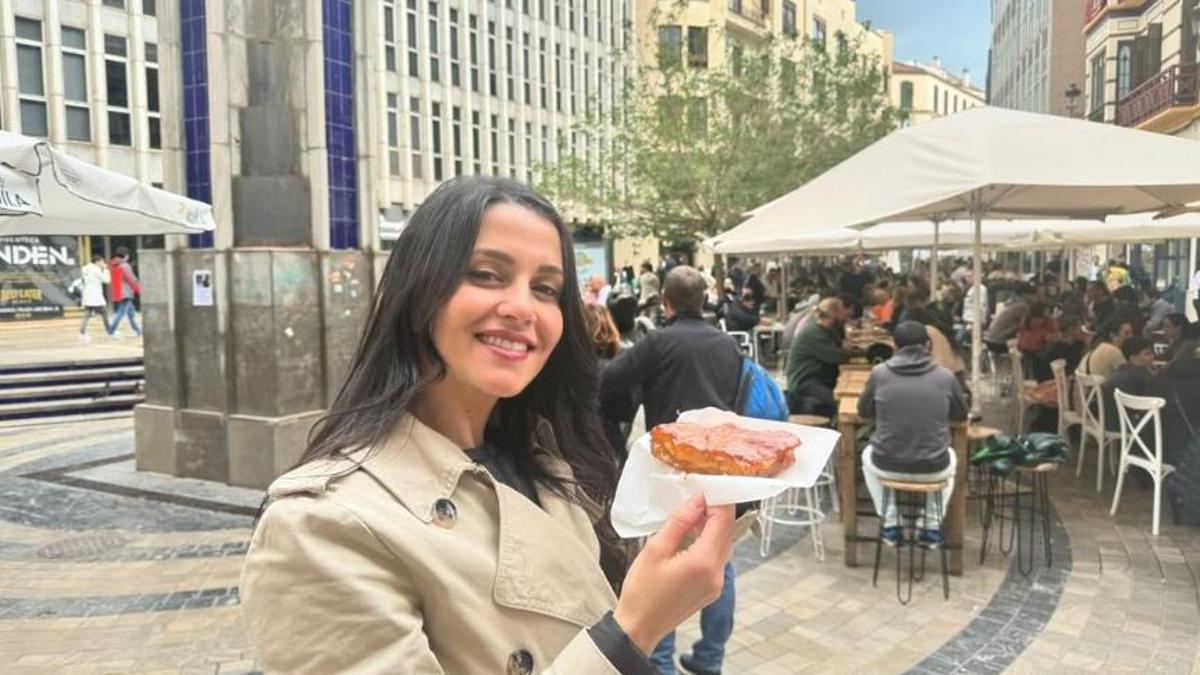 Inés Arrimadas presume de la Semana Santa de Málaga