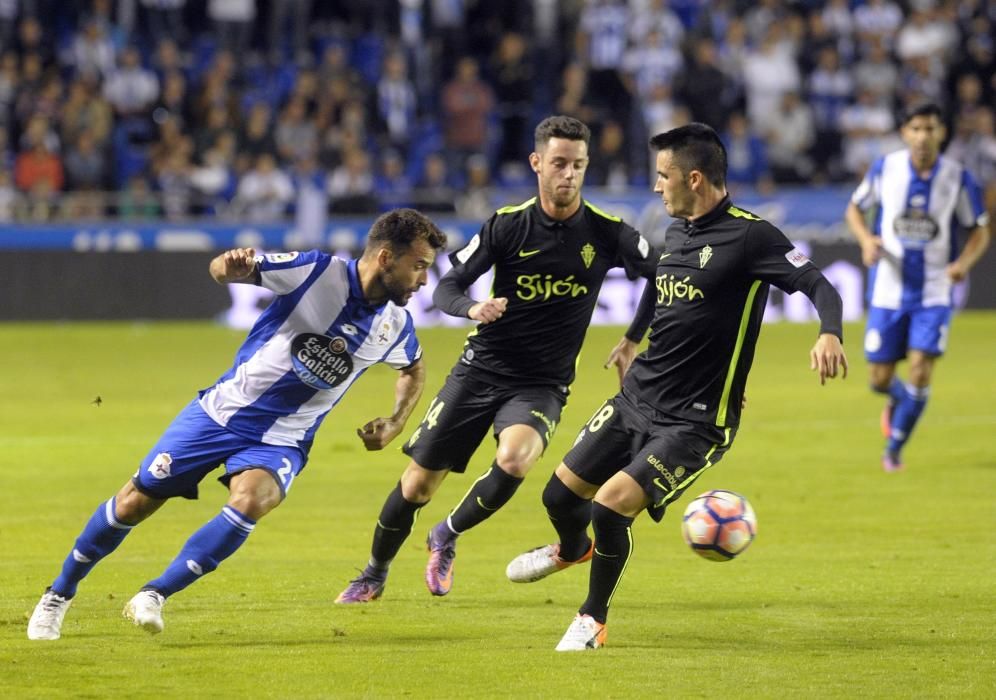 El Dépor logra la victoria ante el Sporting