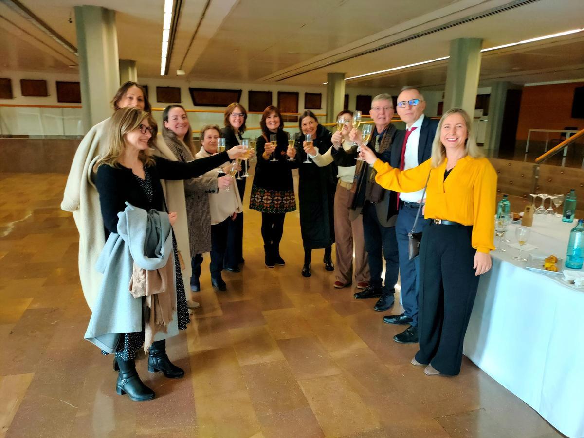 Un momento del acto de adhesión de las entidades a la Cátedra en la UPV de València