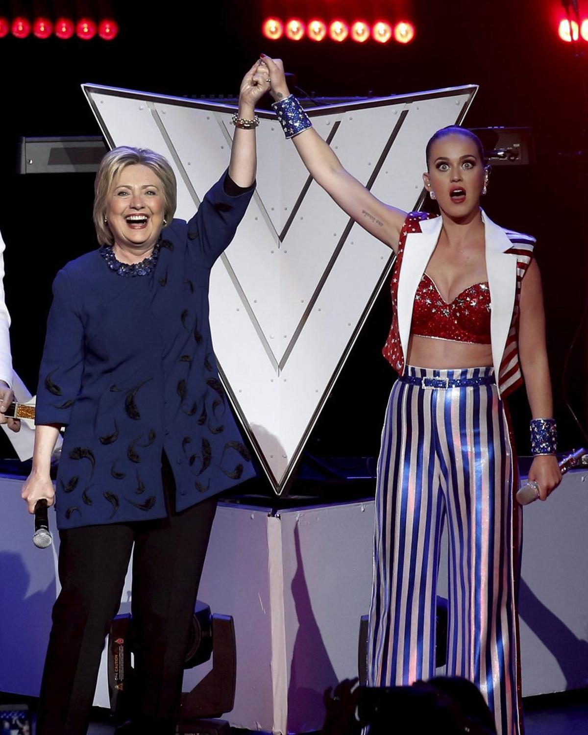 Hillary Clinton y Katy Perry