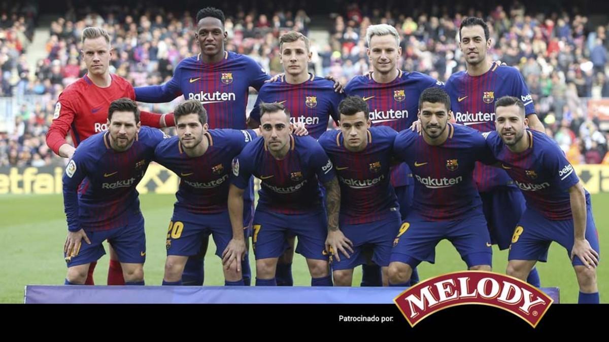 El once inicial del FC Barcelona ante el Getafe CF