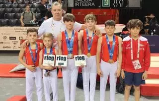Los deportistas del Grupo Covadonga suman 15 medallas en el Nacional de gimnasia artística