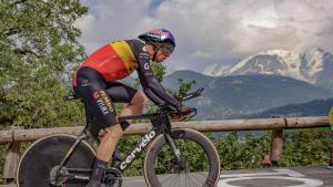 Wout van Aert, durante la contrarrelo del Tour.