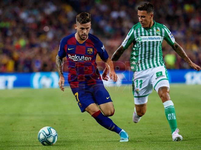 Imágenes del partido entre el FC Barcelona,5 - Betis, 2 correspondiente a la jornada 02 de LaLiga Santander y que se ha disputado en el Camp Nou, Barcelona.