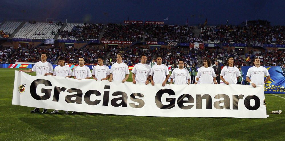 Homenaje de la selección española a Borrás tras su muerte // Efe