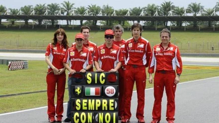 Alonso y Ferrari se preparan para el chaparrón en Malasia