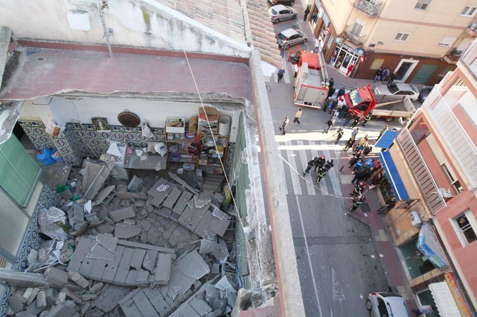 Derrumbe de una casa en Murcia