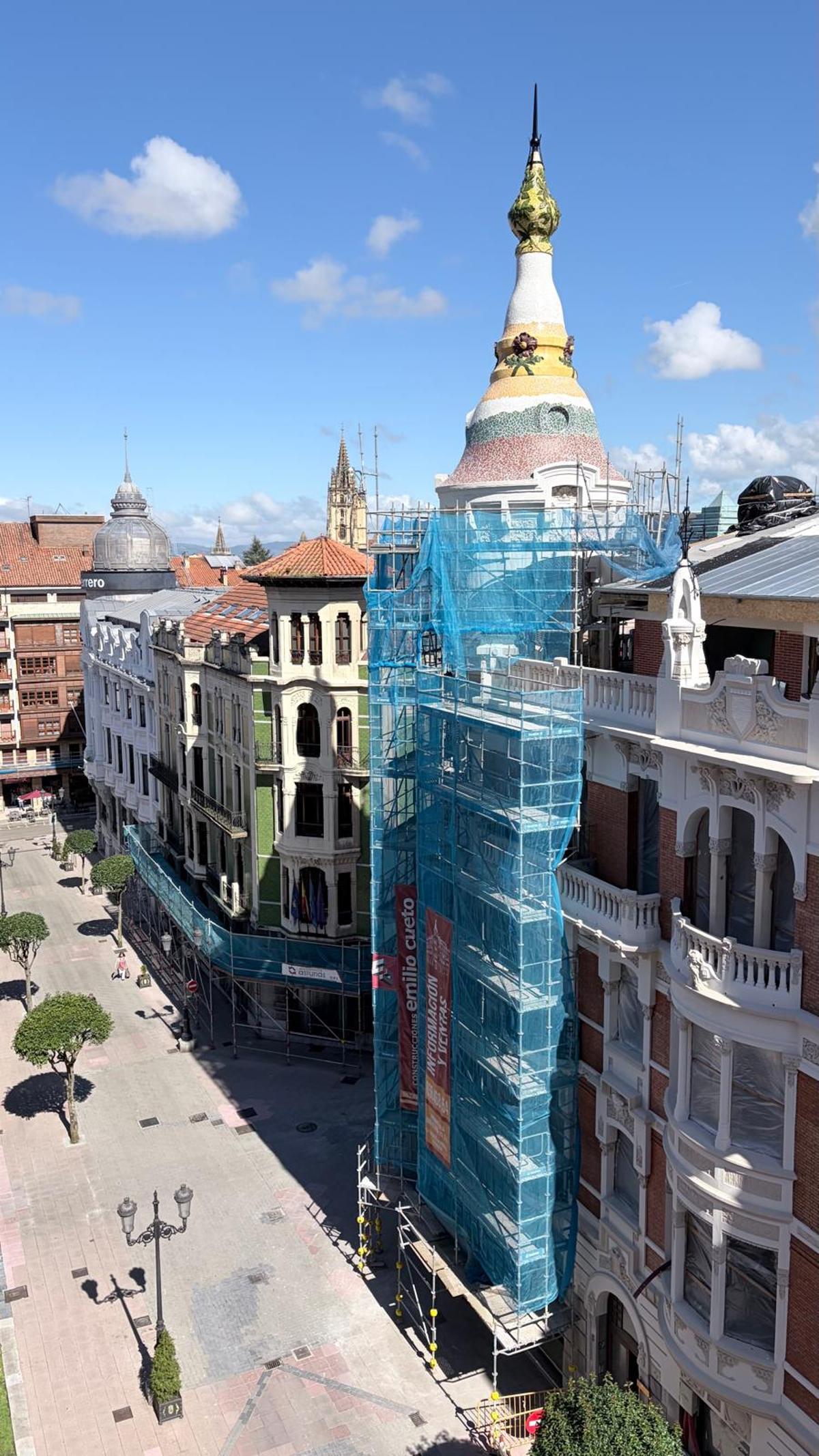 El edificio de Manuel del Busto rehabilitado.