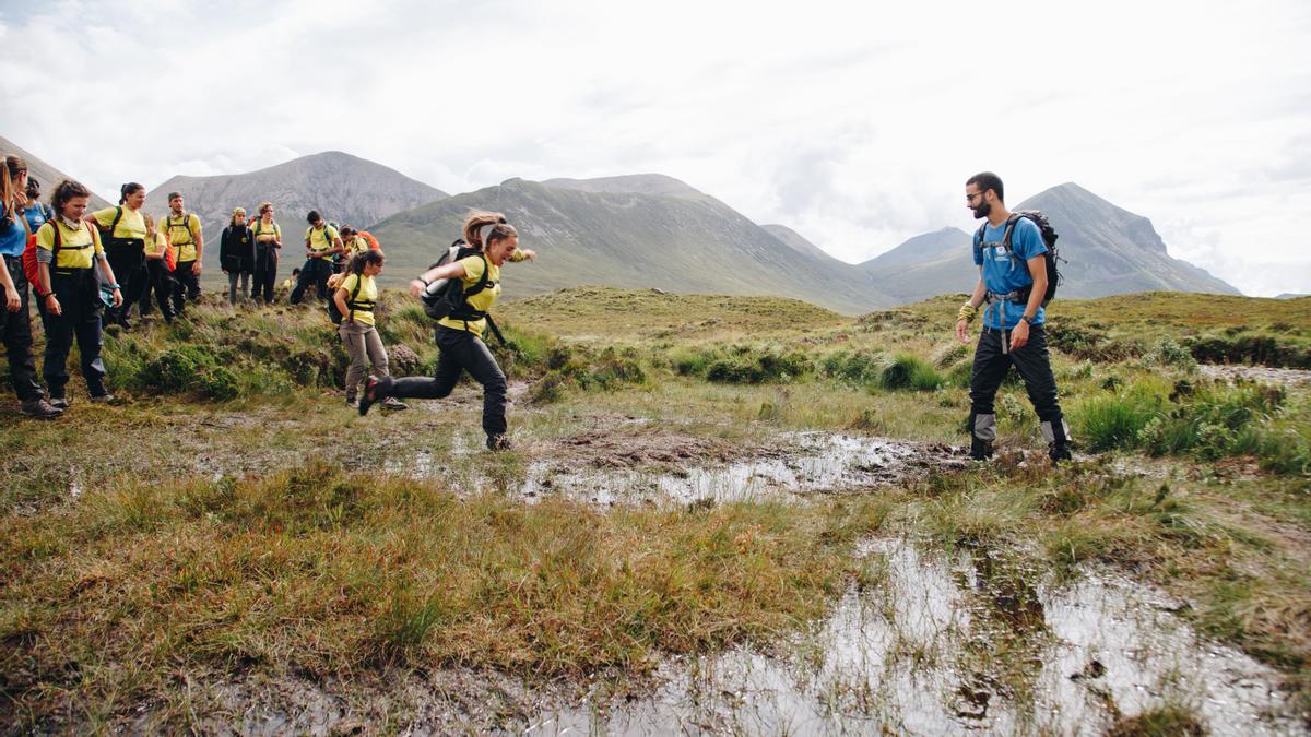 Un momento de la expedición de la Ruta Inti