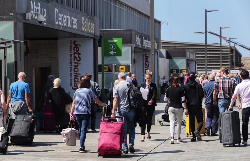 Situación en el aeropuerto de Tenerife Sur.