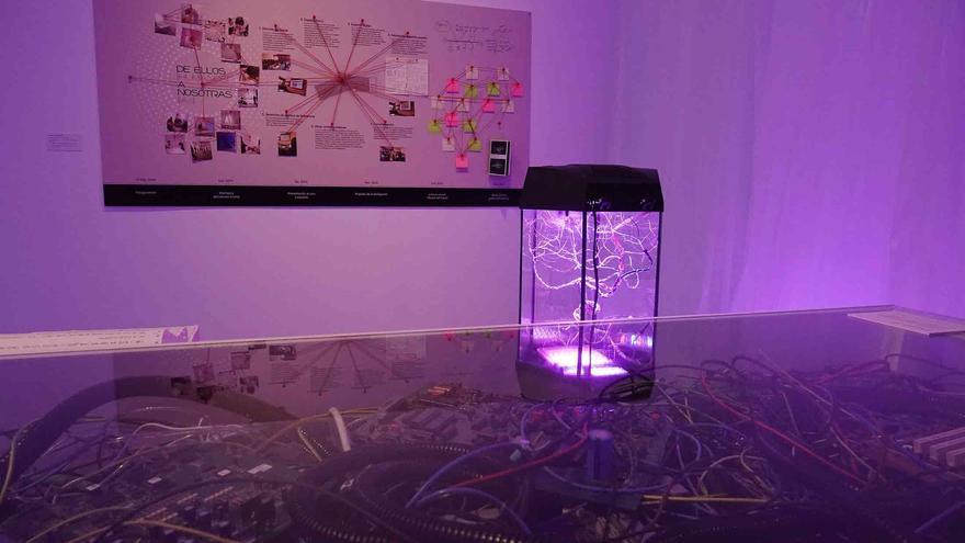 Esta exposición-instalación es una interpretación libre de la novela de ficción 'Membrana' (2021), de Jorge Carrión, donde se anuncia la inauguración de un museo concebido y diseñado por IAs en el siglo XXII.