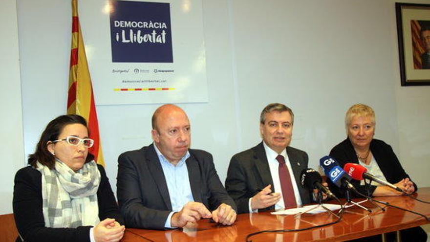 Clàudia Massó, Joan Bagué, Jordi Xuclà i Elena Ribera