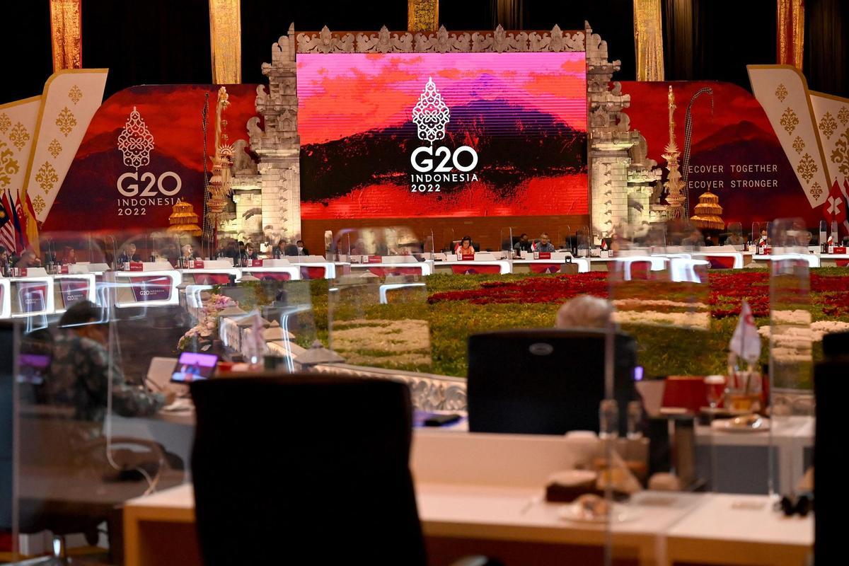 Los ministros de Finanzas del G20 y gobernadores de bancos centrales participan en la reunión en Bali.