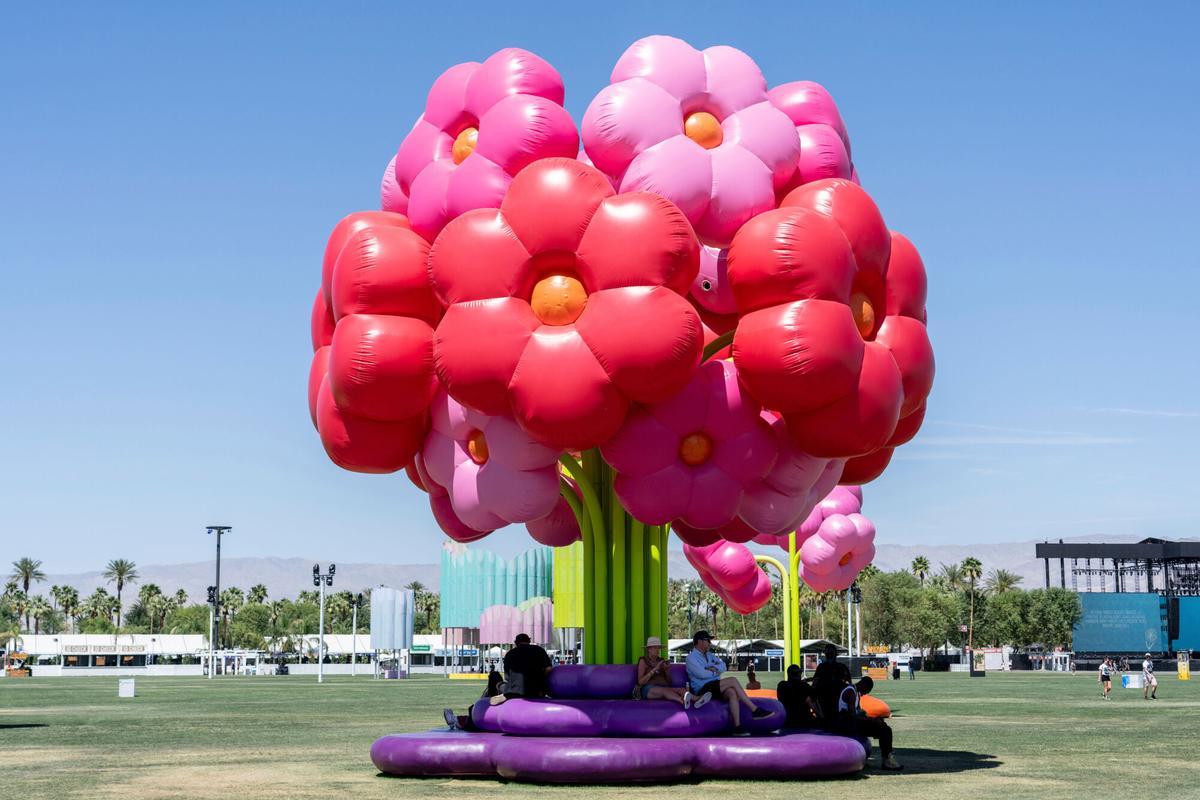 Una imagen del Coachella Valley Music and Arts Festival este fin de semana en Indio, California.
