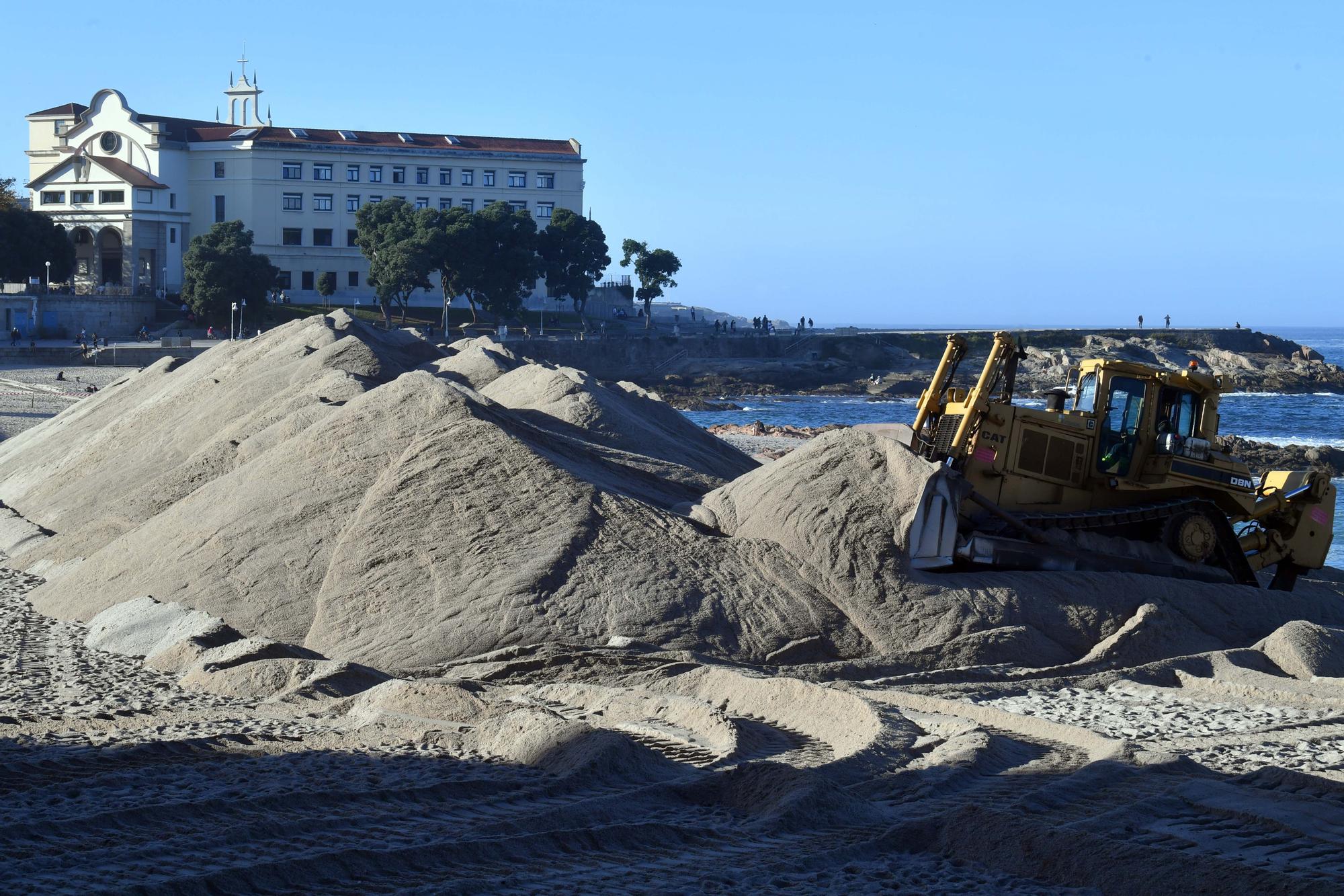 Las playas se preparan para los temporales