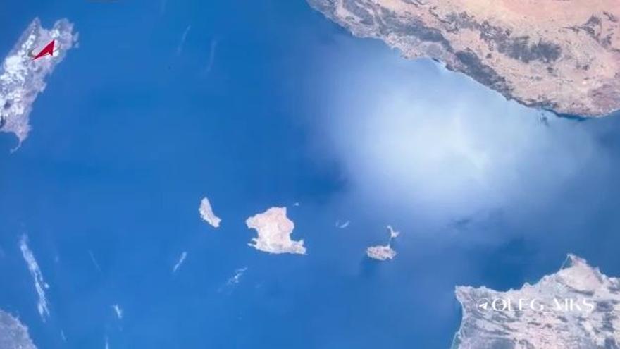 Así se ven Ibiza y Formentera desde la Estación Espacial Internacional