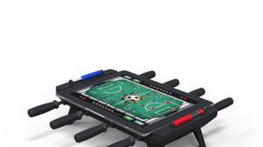 Un accesorio convierte el iPad en futbolín