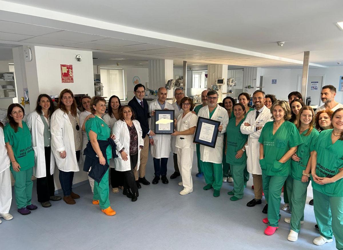 Profesionales de la unidad de Neonatología del Chuac.