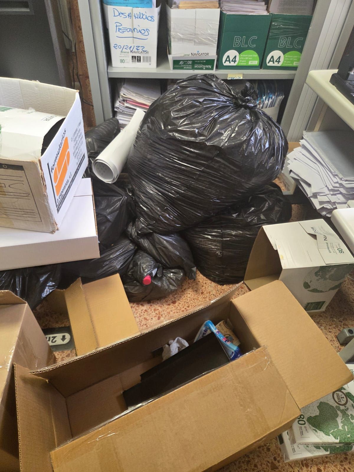 Suciedad acumulada en los juzgados de Granadilla de Abona y La Orotava